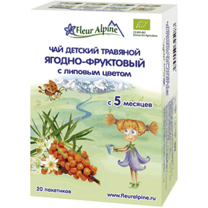 Детский травяной чай ЯГОДНО-ФРУКТОВЫЙ С ЛИПОВЫМ ЦВЕТОМ